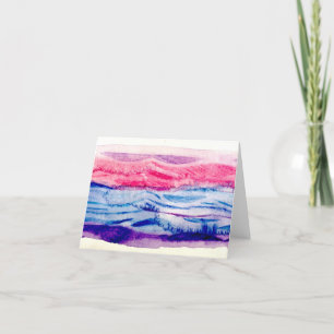 Waves Faltcard Dankeskarte