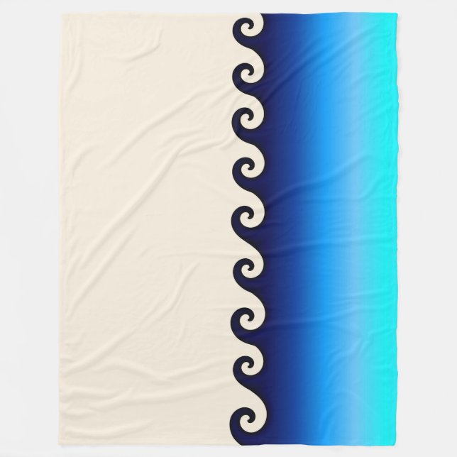Waves Fleece Blanket (Vorderseite)