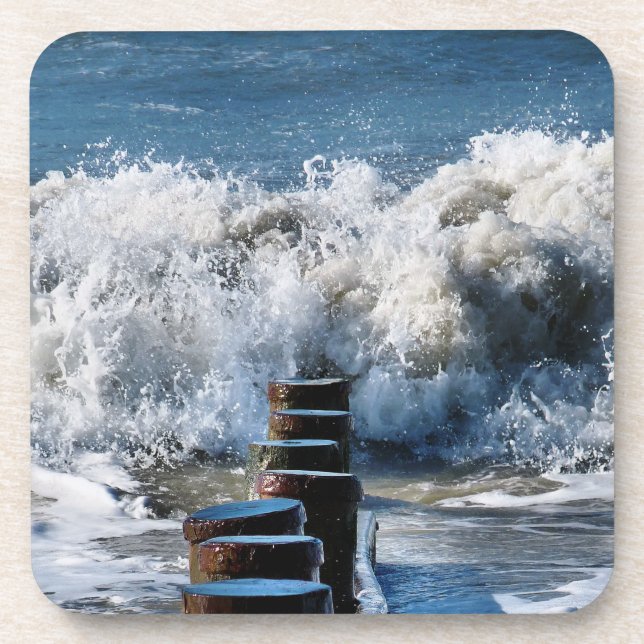 WAVES GETRÄNKEUNTERSETZER (Vorderseite)