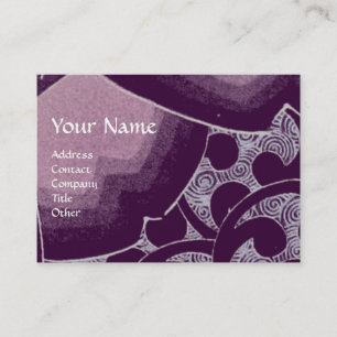 WAVES, helle, lebendige, blaue, lila Wirbel Visitenkarte