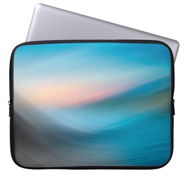 Waves Hintergrundvorlage abstrakt Laptopschutzhülle (Vorderseite)