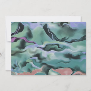 Waves in harmonischer akryllischer Pour Abstrakt A