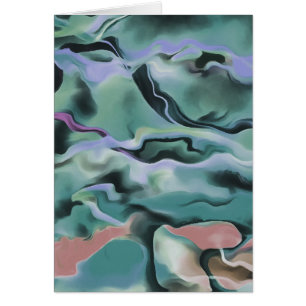 Waves in harmonischer akryllischer Pour Abstrakt A