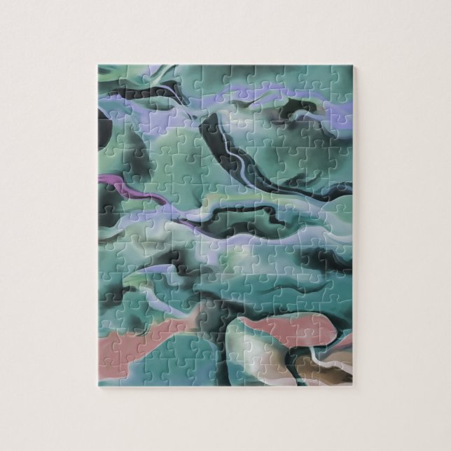 Waves in harmonischer akryllischer Pour Abstrakt A (Vertikal)