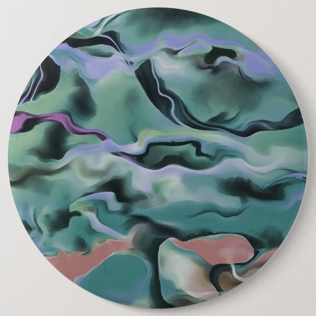 Waves in harmonischer akryllischer Pour Abstrakt A Button (Vorderseite)