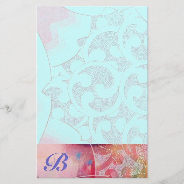 WAVES Monogram Briefpapier (Vorderseite)