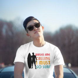 Waves nennt Funny Summer Vintage Grafik T-Shirt