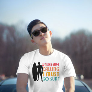 Waves nennt Funny Summer Vintage Grafik T-Shirt