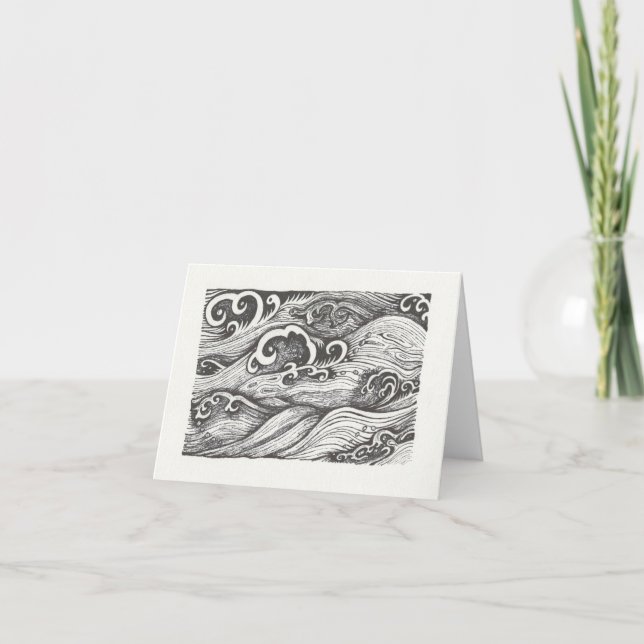 Waves Notecard Karte (Vorderseite)