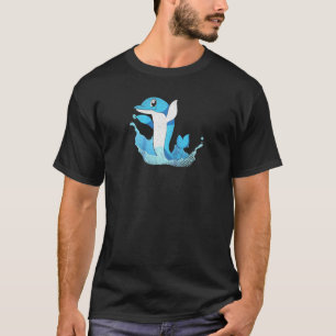 Waves Ocean Animal Sea Dolphin Raglan Baseball Te T-Shirt