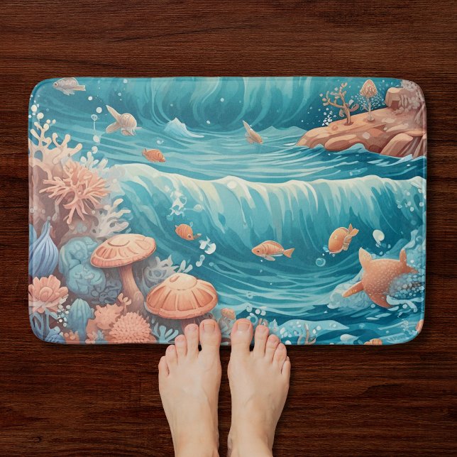 Waves & Ocean Dreamscape Badematte (Von Creator hochgeladen)