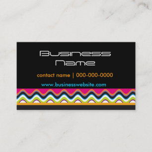 Waves of Color Business Card Visitenkarte