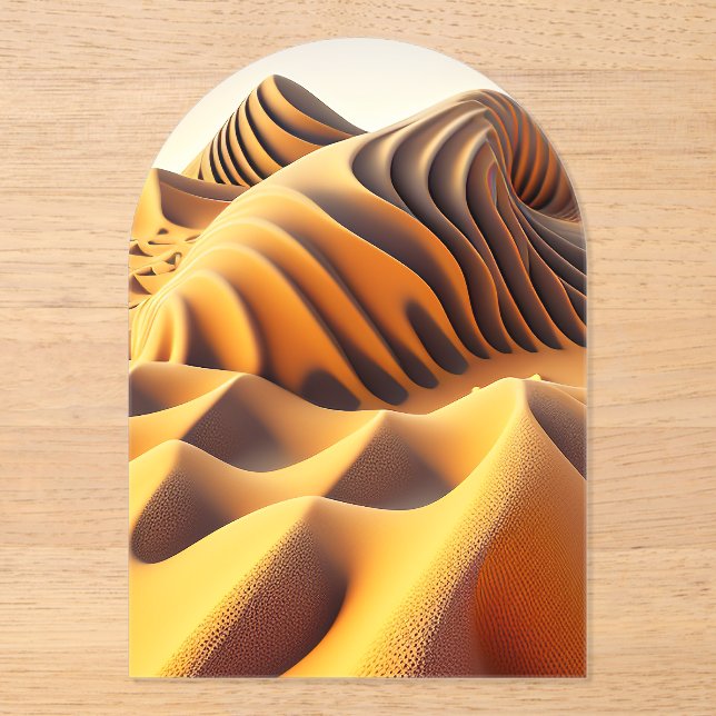 Waves of Gold Acryleinladungen (Vorderseite)