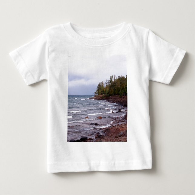 Waves of Lake Superior Baby T-shirt (Vorderseite)