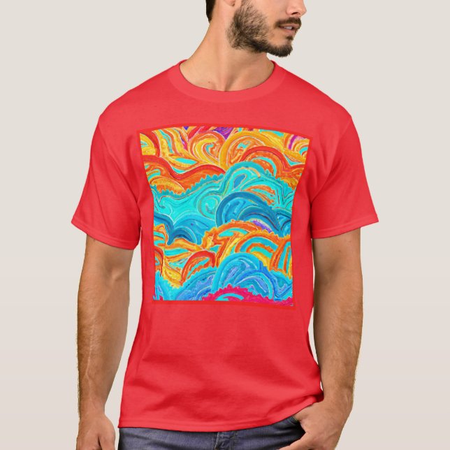 Waves Patterns Painting. Jetzt kaufen T-Shirt (Vorderseite)