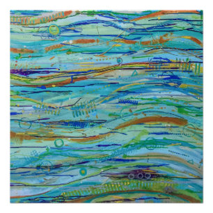 Waves Perfektes Poster herstellen