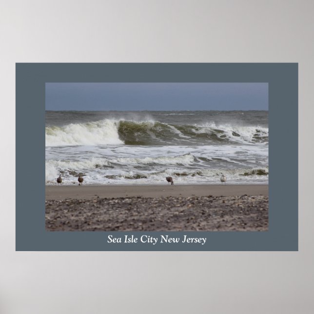 Waves Sea Isle City Poster (Vorne)