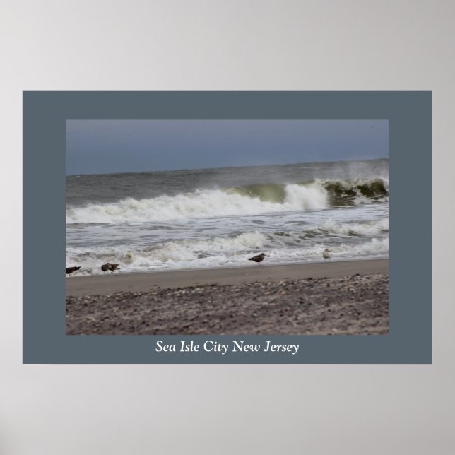 Waves Sea Isle City Poster (Vorne)