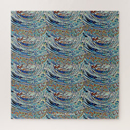WAVES STAINED GLASS DESIGN