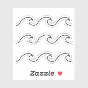 Waves Sticker
