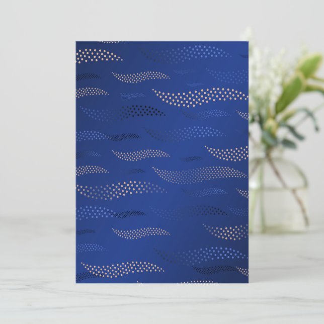 Waves Tiger (stilisiertes Muster) 2 Karte (Stehend Vorderseite)