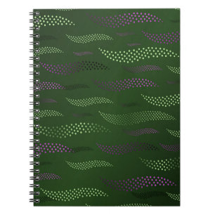Waves Tiger (stilisiertes Muster) 5 Notizblock