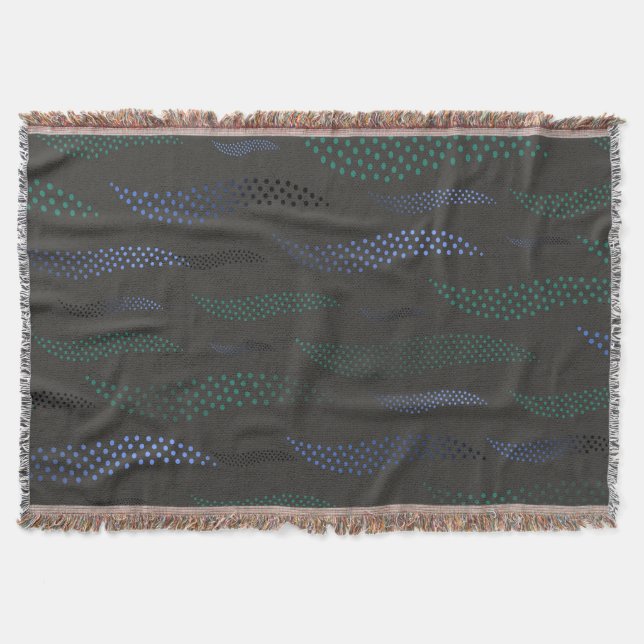 Waves Tiger (stilisiertes Muster) 7 Decke (Vorderseite)