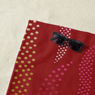 Waves Tiger (stilisiertes Muster) 8 Strandtuch