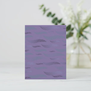 Waves Tiger (stilisiertes Muster) 9 Postkarte
