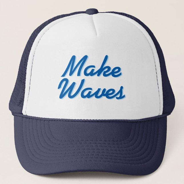 Waves Trucker Hat Truckerkappe (Vorderseite)