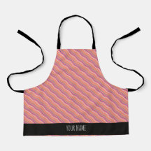 Waves Vertikal Peach Yellow Blue Minimal Muster