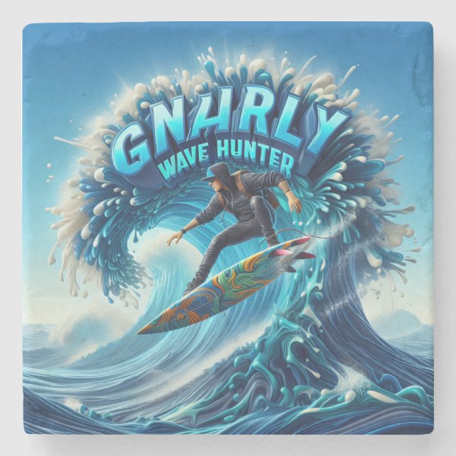 Waves & Wanderlust Collection Steinuntersetzer (Vorderseite)