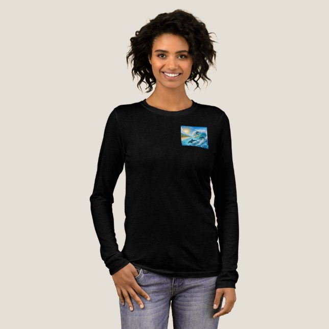 Waves & Wanderlust Collection Sweatshirt Tri-Blend Shirt (Volle Vorderseite)
