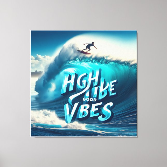 Waves & Wanderlust Kollektion Leinwanddruck (Vorderseite)