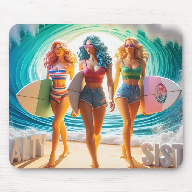 Waves & Wanderlust Kollektion Mousepad (Vorne)