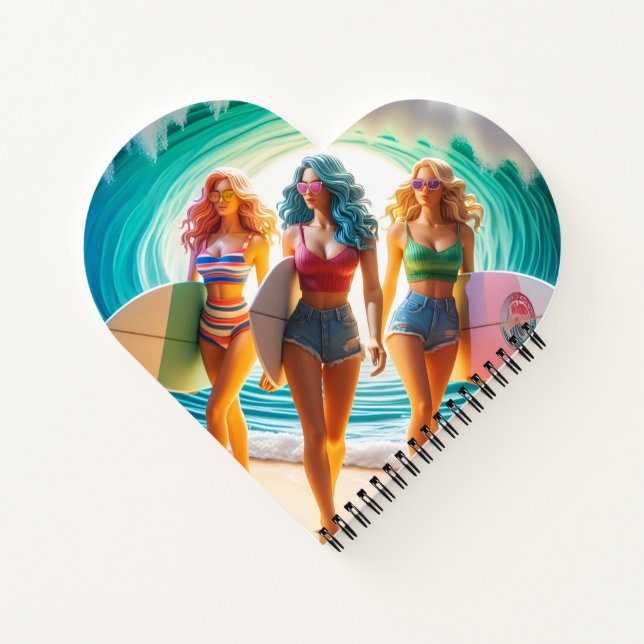 Waves & Wanderlust Kollektion Notizbuch (Rückseite)