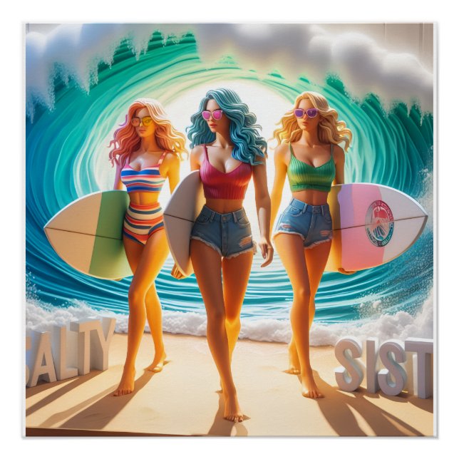 Waves & Wanderlust Kollektion Poster (Vorderseite)