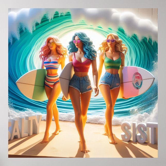 Waves & Wanderlust Kollektion Poster (Vorne)