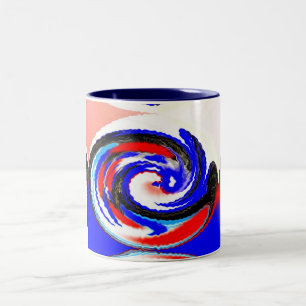Waves Zweifarbige Tasse