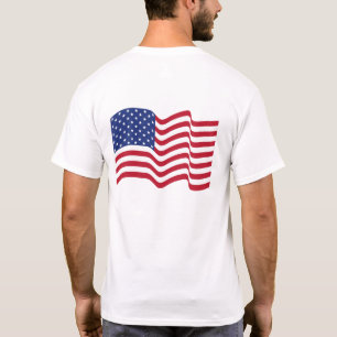 Waving American Flag Jacket T-Shirt