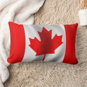 Waving Canadian Flag Lendenkissen