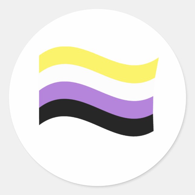 Waving-Flag Runder Aufkleber (Vorderseite)