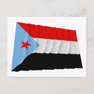 Waving Flag Südjemen (1967-1990) Postkarte