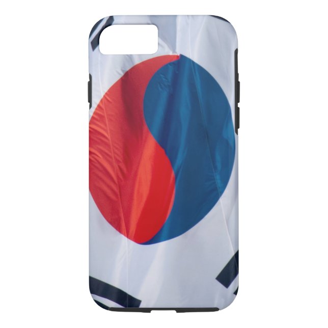 Waving Flag Südkorea Case-Mate iPhone Hülle (Rückseite)