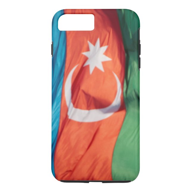 Waving Flag von Aserbaidschan Case-Mate iPhone Hülle (Rückseite)
