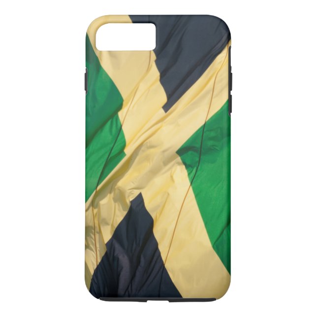 Waving Flag von Jamaika Case-Mate iPhone Hülle (Rückseite)