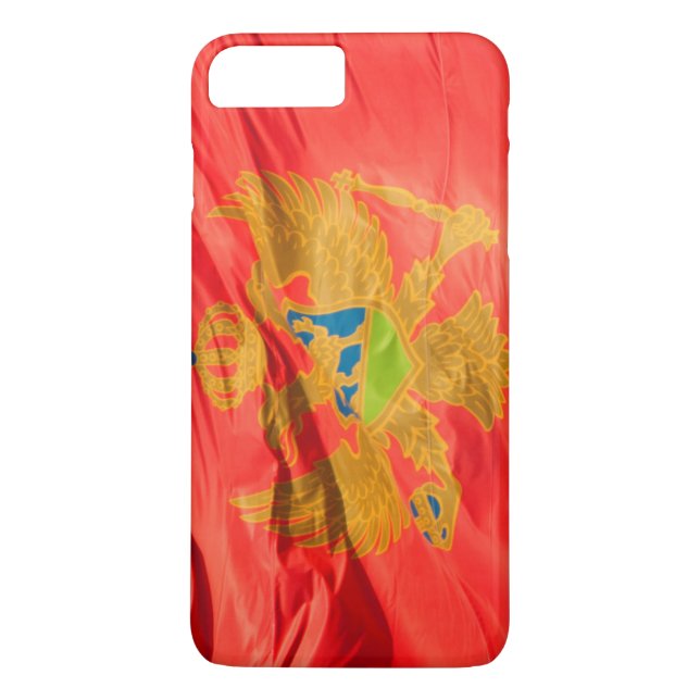 Waving Flag von Montenegro Case-Mate iPhone Hülle (Rückseite)