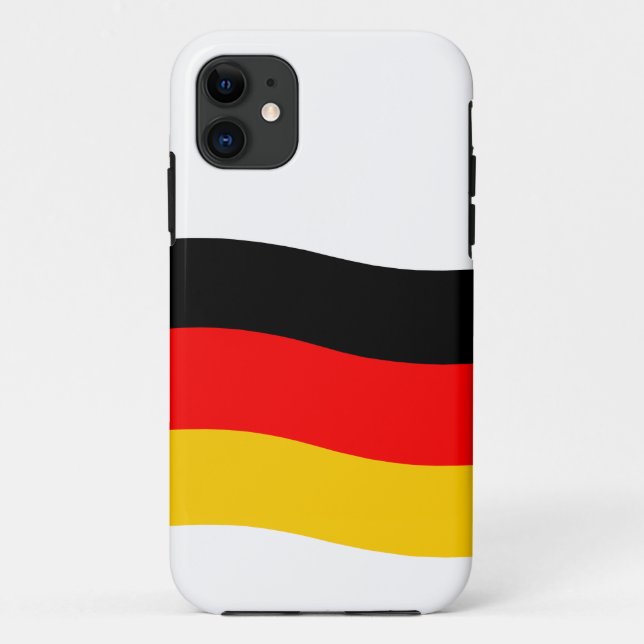 Waving German Flag Case-Mate iPhone Hülle (Rückseite)