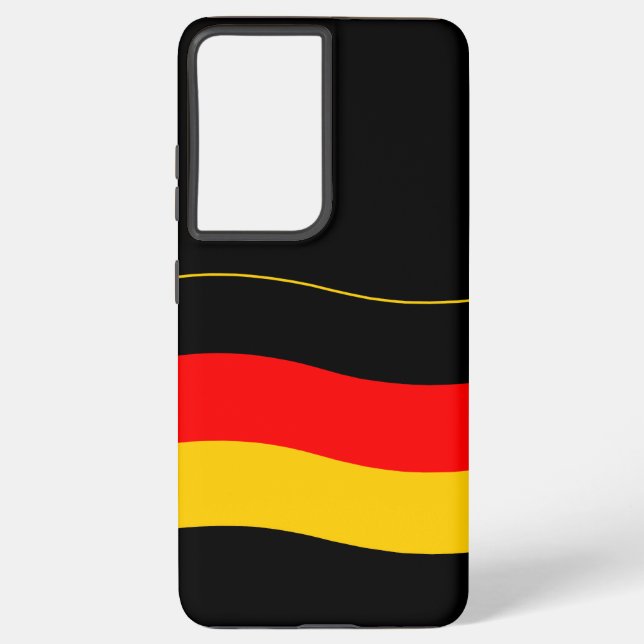 Waving German Flag Samsung Galaxy Hülle (Rückseite)