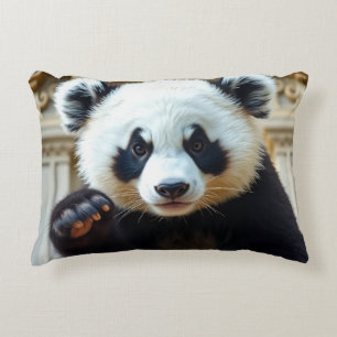 Waving Panda Design Dekokissen